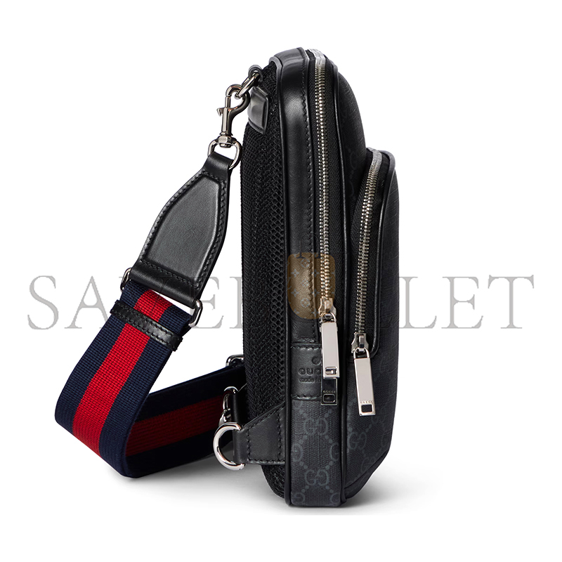 G*u*i gg black small slingbag 822073 (17.5*7*6cm)